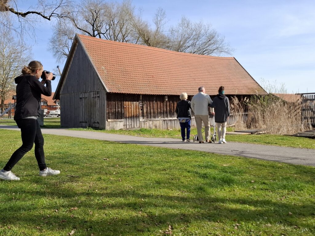 Fotografin Angelika Schneiderling beim Fotoshooting für die neue Kampagne