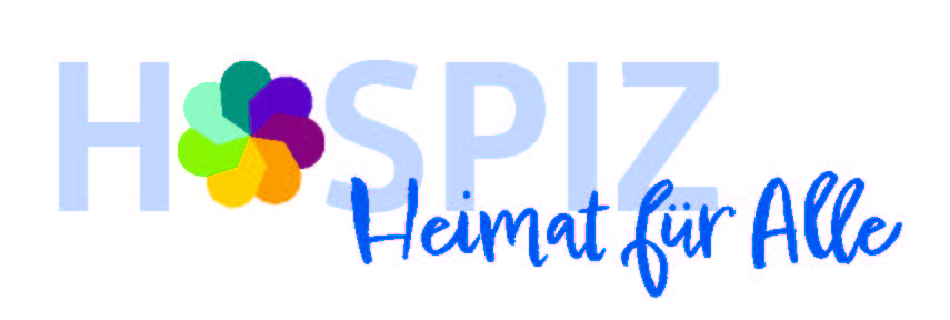 Hospiz Polling - Hospizverein Pfaffenwinkel Logo mit bunter Blume.