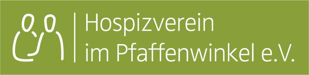 Hospiz Polling - Hospizverein Pfaffenwinkel Logo auf grün.