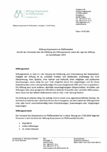 Geschäftsbericht Hospiz Polling - Hospizverein Pfaffenwinkel, März 2025.