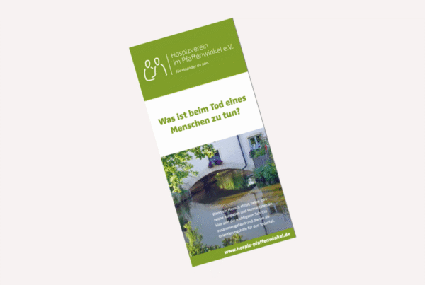 Hospiz Polling - Hospizverein Pfaffenwinkel, grüner Header, Haus am Wasser.